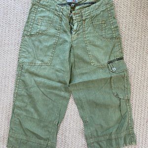 Joie army green capri pant
